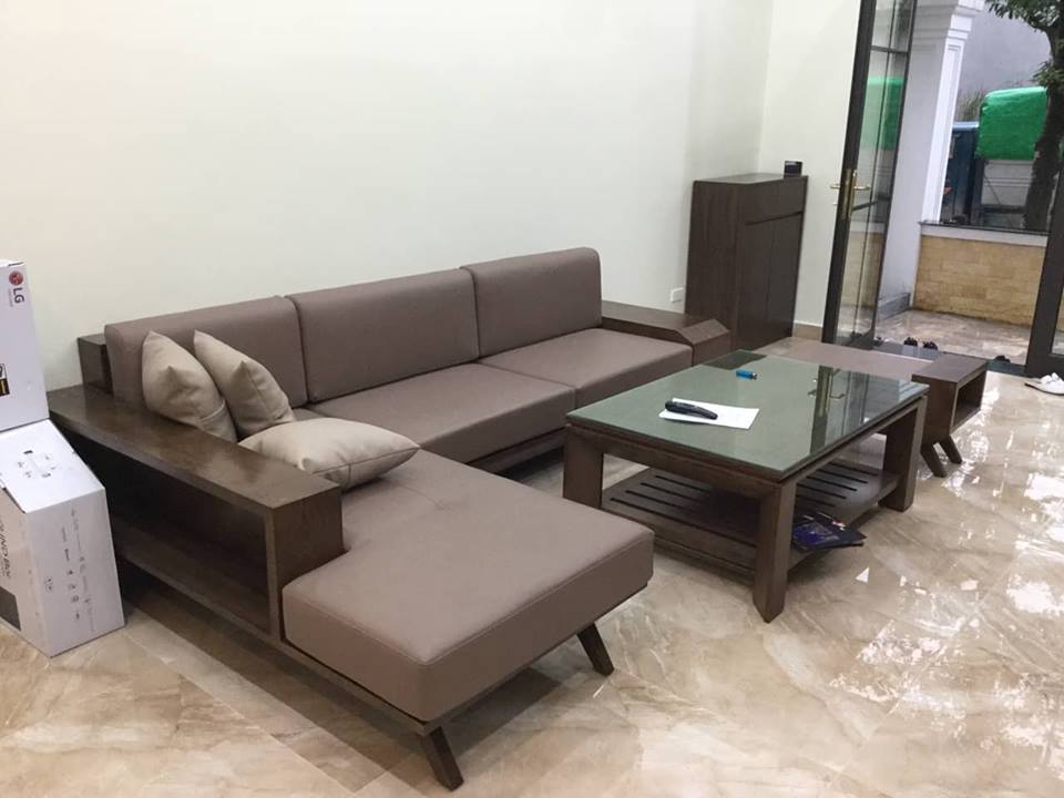 Sofa gỗ phù hợp với phòng khách
