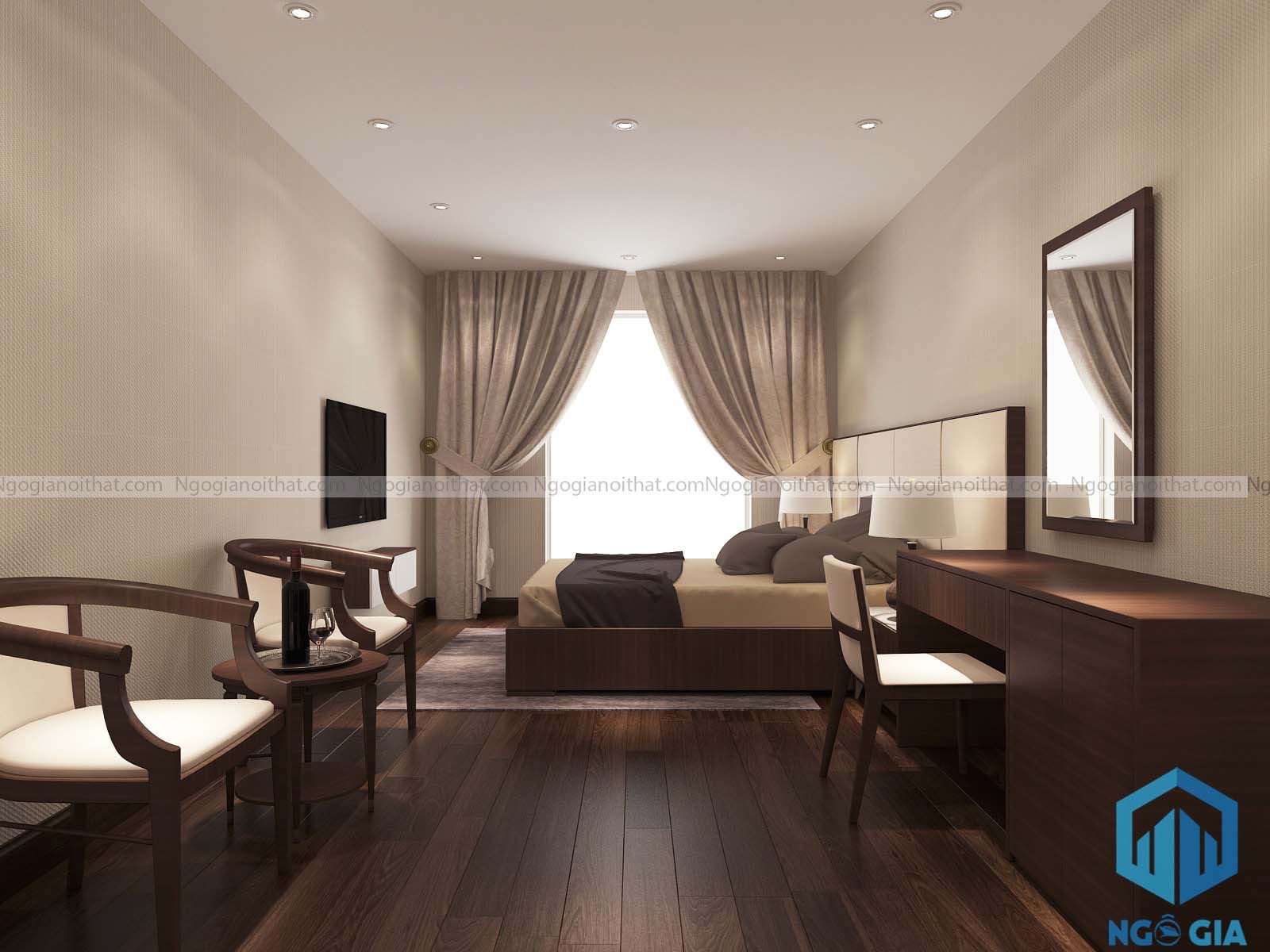 Khi lên thiết kế nội thất, không gian phòng ngủ sẽ hiện ra với những mong muốn của bạn 