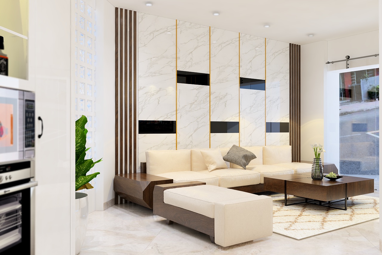 Không gian phòng khách được thiết kế sẽ rất khác so với các sản phẩm mua sẵn