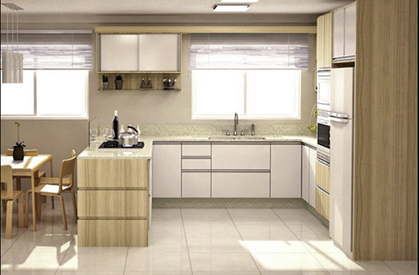 Không chỉ tận dụng tối đa được công năng tủ bếp, tính thẩm mỹ cũng là lí do quan trọng khi chọn thiết kế nội thất 